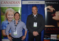 Rick Chong and Tad Brusseau with Sutherland, S.A. The company is just getting started on a new California navel orange program.