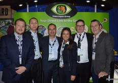 Celebrating its 10-year anniversary this month is Vision Import Group. From left to right: Allan Napolitano, Yen-Han Wuu, George Uribe, Angela Aronica, Ronnie Cohen and Raul Millan.