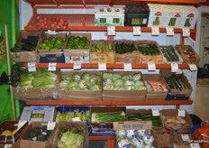 Different vegetable items on display at Kovacevich.