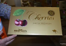 This box is designed for non-English speaking people. The cherry picture tells you what is inside and the kangaroo tells you it is Australian.