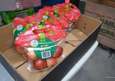 Mini apples for Woolworths.