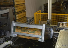 These half bins are easier to handle and are tipped straight into the water. The bins are automatically re-stacked.