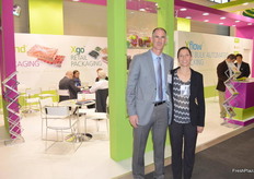 Rani Kadosh and Hila Nagel form Johnson Matthey promoting, Xtend, Xgo and Xflow for respectively bulk, retail and flow packaging