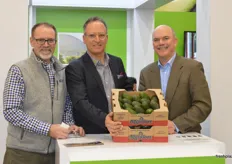 The team of Mission Produce: Robb Bertels Vice president of marketing, Brent L Scattini vice president of sales and marketing and James C Donovan – senior vice president of global sourcing & logistics.