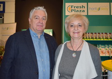 Always a pleasure, Zoran Petrovic and Janja Postružnik from Haskap, d.o.o., stopped by the FreshPlaza stand to say hello.