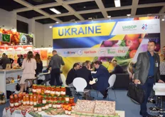 A view of the Ukrainian stand from UHBDP.