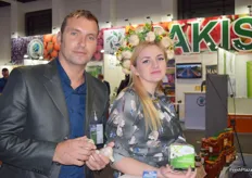 From garlic producer Agro Patriot, Yan Mishkevych and Hanna Popchuk.