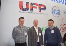 Pavel Yakovlev, Ivan Kotyash and Oleg Serdyuk from UFP (Ukrainian Fresh&Frozen Products).