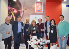 Marian Miltenova (middle) and the rest of the team of the Bulgarian National Horticultural Union.