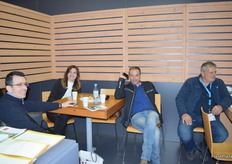 The team promoting the region of Creta (Crete), headed by Georgios Frangonicolakis Stelios.