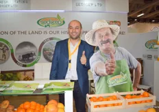 Panicos Panayi, giving the thumbs up at the Sedigep stand.