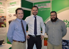 SRS Frigadon were at the show with a new generation blow through fruit cooler. Mark Varney, Bojrn Skattberg and Chris Jennings.