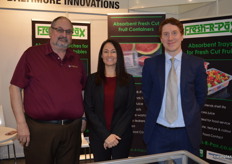 There are also new products in wings using the same technology which absorbs fruit juices. Tom Gautreaux, Leslie Williams and Matthew Valentine.