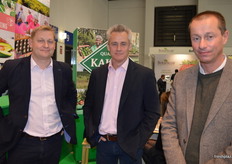 Major exporters of Kenyan avocados: Joe Panter and Graham McLeean from Camellia Plc and Christopher Flowers from KAKUZI.