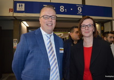 Robert van den Berg from BAKKER, buyer for the Czech Republic was walking the halls with Marketa Berankova from Albert Czech Republic.