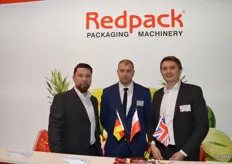 David Gutman, Marcin Zolcinski and Peter Kalinovski at Redpack.