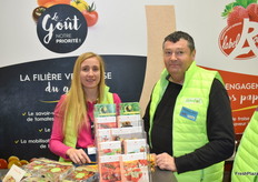 Naïlys Rabot and Philippe Martail, producteur from Savéol