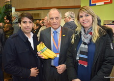 Alexis De Reynal, Jean Claude Marraud des Grottes and Cindy Versmissen from La Banane de Guadeloupe & Martinique