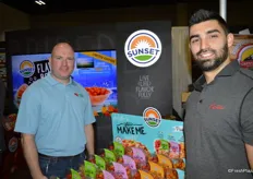 Duncan McSweeney and Chad Martin with Sunset/Mastronardi. The company launched a number of varieties to its pasta kit.