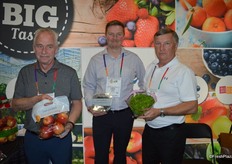 Dariel Trottier, Chris Messent and Lorie Lubyk with Consolidated Fruit Packers / The Star Group.