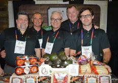 Just this past week, Red Sun Farms announced the expansion into avocados and they are on display at the booth. The team from left to right: Ray Mason, Ugo DiCarlo, Jim DiMenna, Harold Paivarinta and Kyle Moynahan.