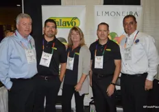 Wayne Beck, Joe Nava, Sandy Eason and Peter Shore with Calavo Growers. On the far right is John Caragliano with Limoneira.