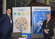 Francesco Zenoni and Massimo Bizzarri at the Plastik stand.