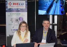 Annabell De Aguiar and Eric Horner at the WECO stand.