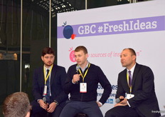 Panalists during the presentation Understanding Ukraine, (from left to right) Taras Bashtannyk, Andrii Borysenko and Andriy Yarmak.