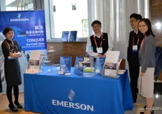 Emerson's China and Asia team with in the middle Pete Yu.
