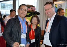 Gabriel Figueroa and Corne van de Klundert from Origin Direct Asia, together with Tina Sun from Cydiance.