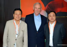 John Wang, Lantao, Steve Barnard, Mission Produce, and Qidong Zhu, Pagodao, after succesfully signing an agreeemen to open a second avocado ripening centre in Southern China.