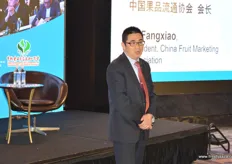 Lu Fangxiao is the President of the China Fruit Marketing Association. Although he admits the industry is facing some structural challenges, including slowing down of the overal growth rate, there are certainly many opportunities to come. Chinese domestic fruit production is also increasing and improving year on year.