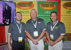 Drake Alford, Kenny Alford and Jesus Falcon with Fresh Tex Produce have a lot of different produce items on display with limes being one of the company’s main items.