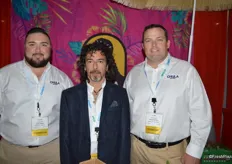 Derrick Salinas, Darwin Dodd and Luke Antonelli with Sunrise Produce, company of the Chula brand.