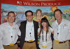 Julio Podesta, Guillermo Martinez and David Lundstrom with Wilson Produce. Second from the right is Rachelle Schulken with Renaissance Food Group.