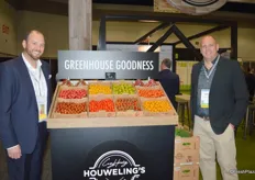 David Bell and Ruben Houweling with Houweling's Tomatoes show a selection of the company's tomatoes.