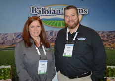 Lori Hickey and Richard Cowden with Baloian Farms, based in California.
