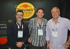 The team of Sunripe Certified Brands: Peter Sheffield, Lyle Bagley and Carlos Blanco.