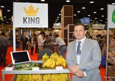 German Martinez has a booth in the Mexico Pavilion and promotes the company's new banana brand, King.