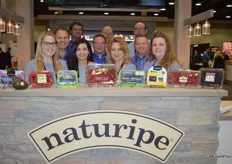 The team of Naturipe Farms proudly features a variety of conventional and organic berries as well as avocados and snacking products. Front row: Marissa Ritter, Jaqueline Padilla, Janis McIntosh, CarrieAnn Arias. Middle row: Vinnie Lopes, Joe Dugo, Archie Taylor. Back Row: Francisco Del Rio, Kasey Kelley, Brian Jenny.