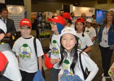 Children are walking the CPMA show floor as part of the Freggie Children's program that encourages children to make healthy food choices. Mucci Farms won the Freggie Approved Product Award with Veggies to Go for the most innovative product designed for children.