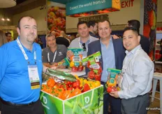 Oppy is also distributor of Divemex who has significantly expanded in the organic category within the past year. From left to right: Darren Bonnell with Oppy, Divemex' Mariano Lopez, Oppy's Albert Caudillo, Jaime Tamayo with Divemex and Aaron Quon representing Oppy.
