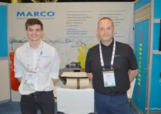 Jack Lidiard and Murray Hilborne with Marco Limited from the UK.