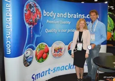 Carolien and Jacques Luteijn with Smart-snacking Body & Brains.