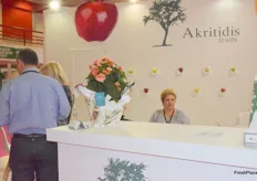 An impression of the Akritidis Fruits stand.