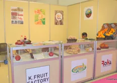 A view of the group stand for K. Fruit Factory, Sedigep and Roha.