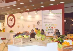 A view of the Traders Association of Thessaloniki Central Fruit and Vegetable Market stand.
