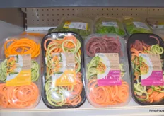 Bogdanis found Freskon the perfect place to show new products, like 'pasta' made from carrots, courgette and beets, which they would like to introduce into the Greek market.