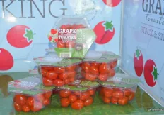 Grape Tomatoes from Big Taste. This greenhouse grape tomato is now packaged in a honeycomb design to attract tomato snackers.